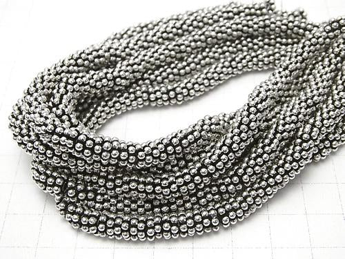Copper Roundel Daisy Silver Oxidized Finish [4mm] [5mm] [6mm] 1strand beads (aprx.7inch / 18cm)