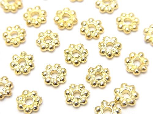 Copper Roundel Daisy [4mm][5mm][6mm] Antique Finish 1strand beads (aprx.7inch/18cm)