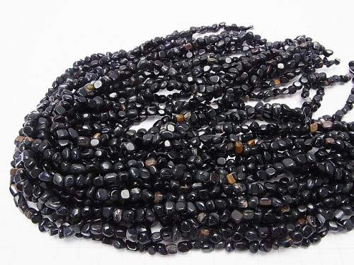 1strand $3.79! Natural color blue Tiger Eye AA Small Nugget 1strand (aprx.15inch / 37cm)