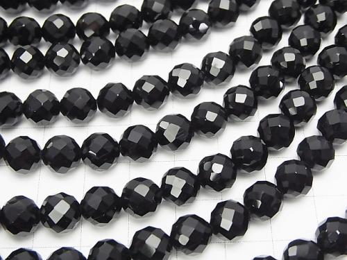 High Quality!  Onyx AAA 64Faceted Round 8mm 1strand beads (aprx.15inch/37cm)