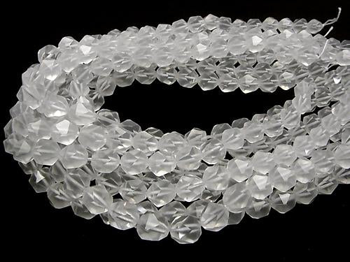 Milky Quartz AAA 20Faceted Round 10mm 1/4 or 1strand (aprx.15inch/36cm)