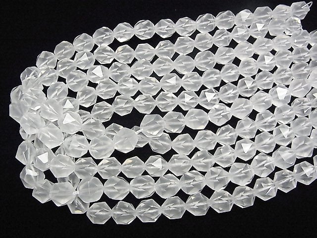 [Video] Milky Quartz AAA 20Faceted Round 12mm 1/4 or 1strand beads (aprx.15inch/36cm)