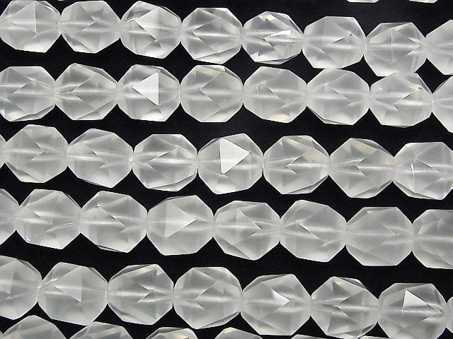 [Video] Milky Quartz AAA 20Faceted Round 14mm 1/4 or 1strand beads (aprx.14inch/35cm)