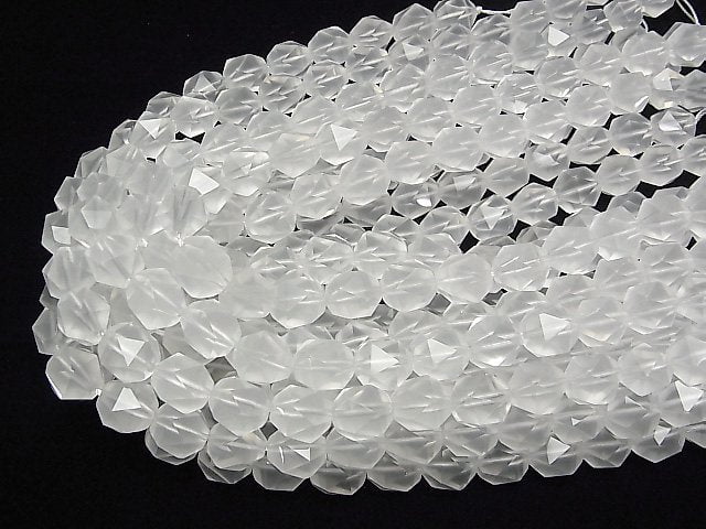 [Video] Milky Quartz AAA 20Faceted Round 14mm 1/4 or 1strand beads (aprx.14inch/35cm)