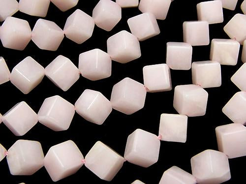 Manganese Calcite AAA - AA ++ Dice 12 x 12 x 12 mm half or 1 strand (aprx.7 inch / 18 cm)
