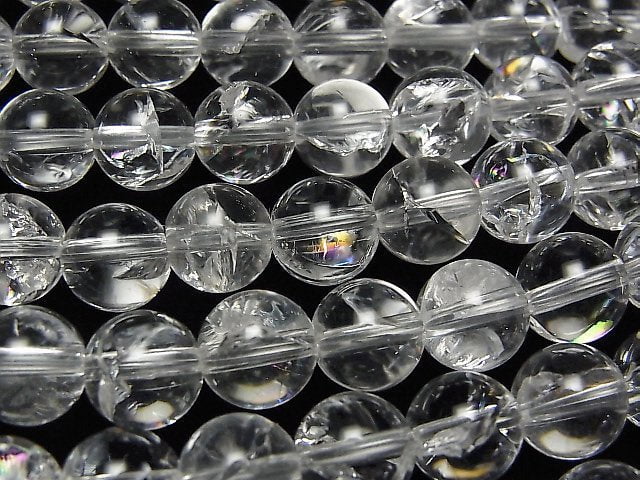 [Video] Rainbow Crystal Quartz AAA Round 8mm half or 1strand beads (aprx.15inch/38cm)