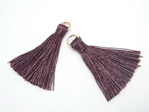 10pcs $2.39! Tassel Charm with Ring [S size] Wine Red 10pcs