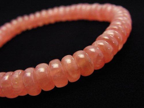 [One of a kind] High Quality Argentina Rhodochrosite AAA++ Roundel Bracelet NO.67