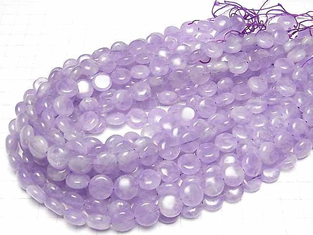 [Video] Lavender Amethyst AA++ Coin 12x12x5mm half or 1strand beads (aprx.15inch/38cm)