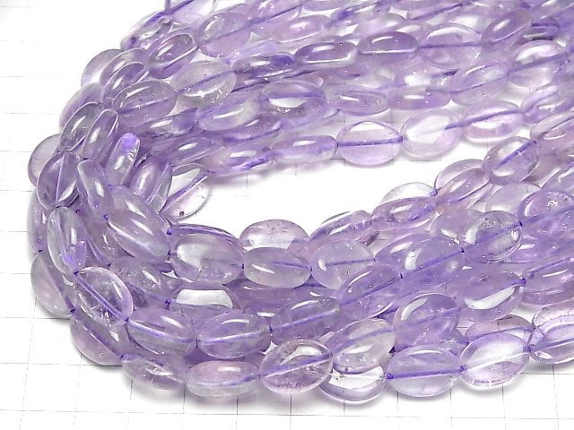 [Video] Lavender Amethyst AA++ Oval 14x10mm half or 1strand beads (aprx.15inch/37cm)