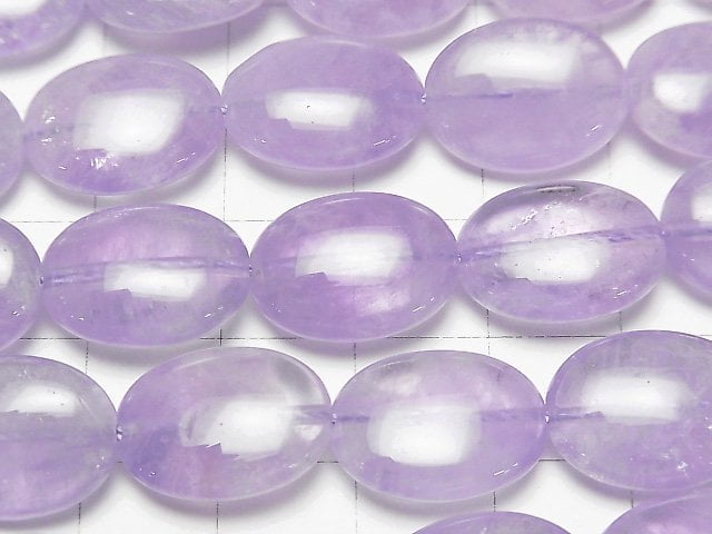 [Video] Lavender Amethyst AA++ Oval 16x12mm half or 1strand beads (aprx.15inch/36cm)