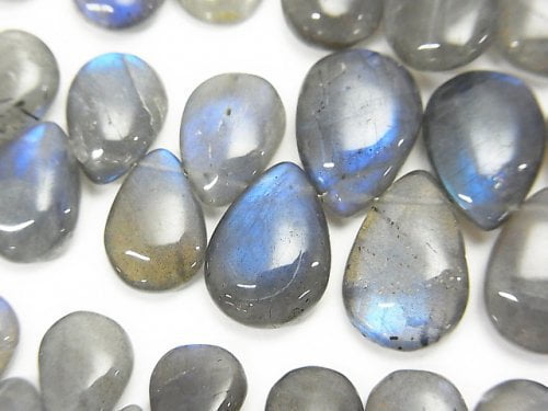 [Video]Blue Labradorite AA Pear shape Briolette (Smooth) half or 1strand beads (aprx.7inch/18cm)