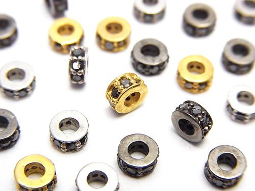 1pc $13.99 Black Diamond Included Parts Roundel 3mm, 4mm Silver 925