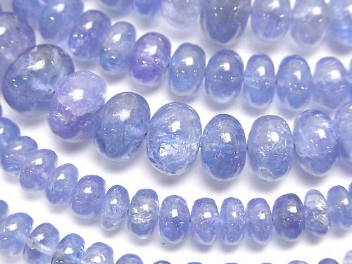 High Quality Tanzanite AAA Roundel size gradation half or 1strand (aprx.15inch / 38cm)