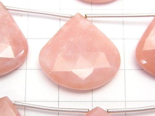 1strand $79.99! High Quality Pink Opal AAA Chestnut Faceted Briolette 1strand (aprx.3inch / 8cm)