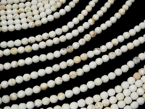 1strand $4.79! Magnesite  32Faceted Round 4mm 1strand (aprx.15inch/37cm)