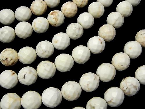 1strand $7.79! Magnesite  64Faceted Round 10mm 1strand (aprx.15inch/37cm)