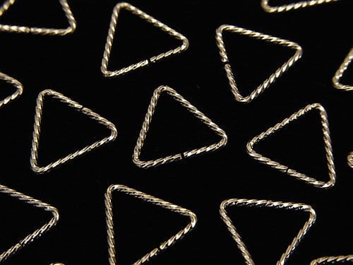 14KGF Triangle Ring (Open/close type) Glitter [5mm][7.6mm][10mm] 10pcs