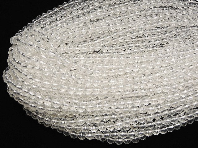 [Video] High Quality! Crystal AAA 128Faceted Round 6mm "Special cut" half or 1strand beads (aprx.15inch/36cm)