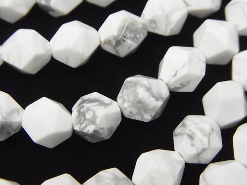 1strand $7.79! Howlite Magnesite  24Faceted Round 8mm 1strand (aprx.15inch/36cm)