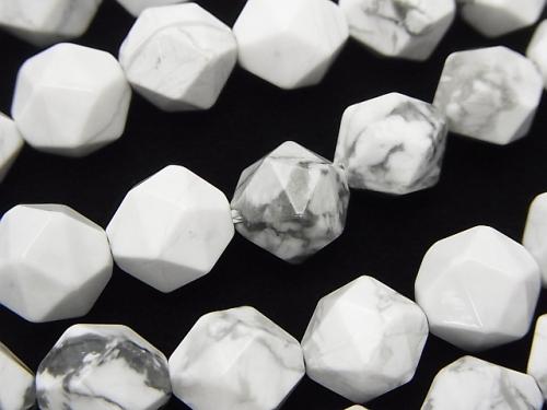 1strand $8.79! Howlite Magnesite  24Faceted Round 10mm 1strand (aprx.15inch/37cm)