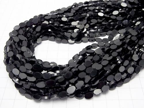 1strand $8.79! Black Spinel AAA - Oval 6 x 4 x 2 mm 1strand (aprx.13 inch / 32 cm)