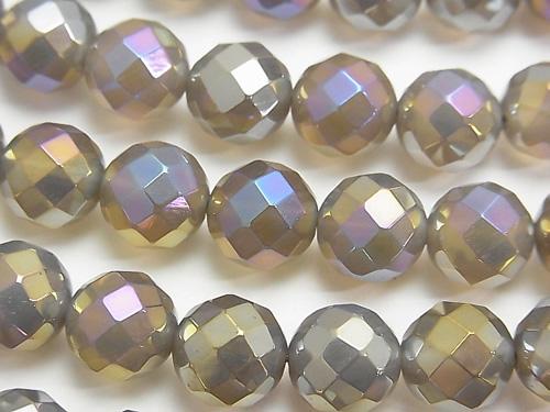 1strand $9.79! Flash, Gray Onyx 64Faceted Round 10mm 1strand (aprx.15inch / 37cm)