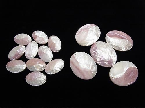 Crack Shell White x Pink Oval [S] [M] 1pc $3.79