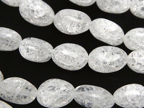 Cracked Crystal  Nugget  1strand beads (aprx.15inch/37cm)