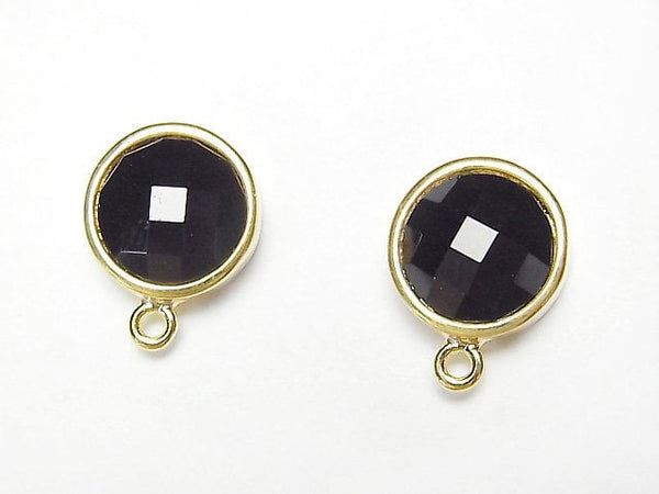 [Video] Earstuds Earrings Copper 1pair with Coin Onyx