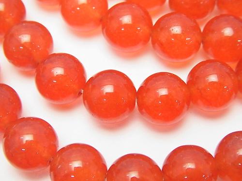 1strand $5.79! Red Color Jade (Clear Type) Round 10mm 1strand (aprx.15inch / 37cm)