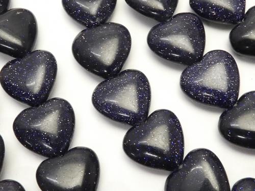 Blue Golden Sand Stone AAA Heart 12 x 12 x 5 mm half or 1 strand (apr x 14 inch / 34 cm)
