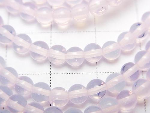 1strand $3.79! Synthetic Opal Round 4mm Pink 1strand (aprx.15inch / 36cm)