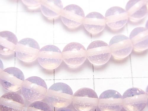 1strand $4.79! Synthetic Opal Round 6mm Pink 1strand (aprx.15inch / 36cm)