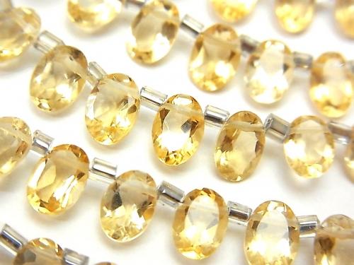High Quality Citrine AAA Oval Faceted 7x5x3mm half or 1strand (aprx.7inch/18cm)