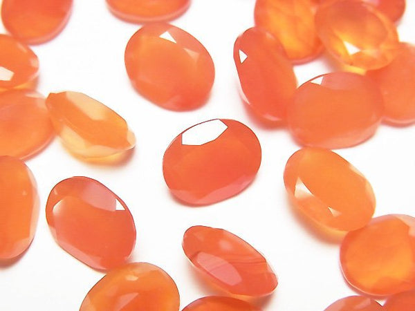 [Video] High Quality Carnelian AAA Loose stone Oval Faceted 10x8mm 4pcs