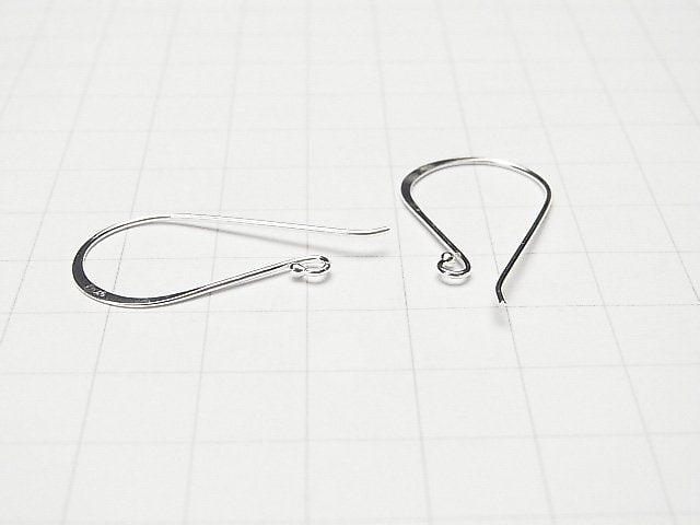 Silver925  Earwire 34x17mm No coating  1pair