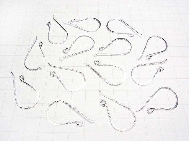 Silver925  Earwire 34x17mm No coating  1pair