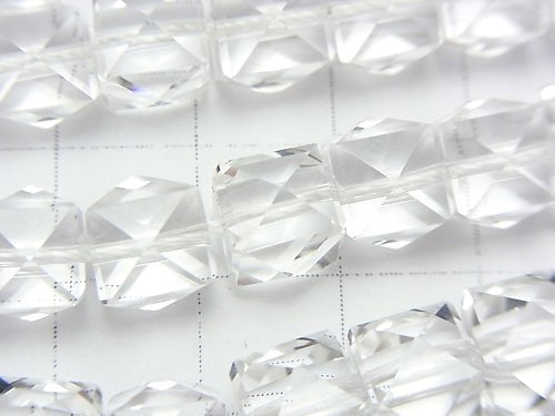 [Video] High Quality! Crystal AAA+ Studs Cube Shape 9mm half or 1strand beads (aprx.7inch/18cm)