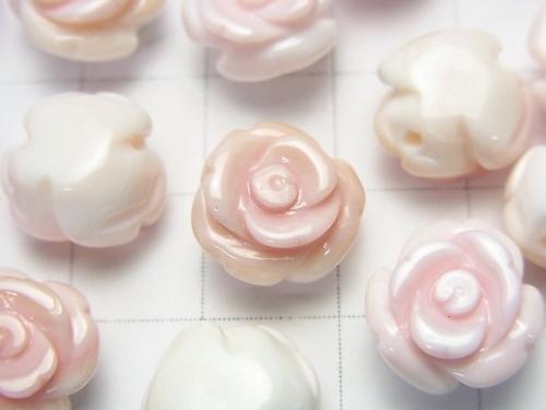 Queen Conch Shell AAA Rose 12 mm [Drilled Hole] 2 pcs $6.79!