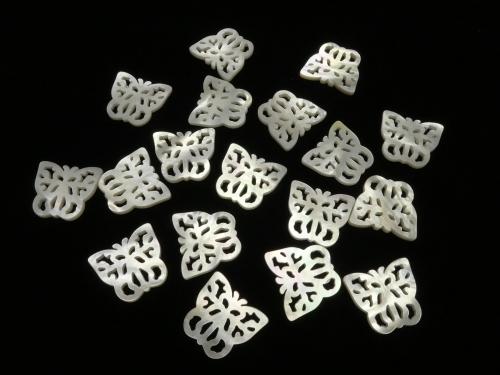 1pc $5.79! High Quality White Shell Watermark Butterfly 18x20x2mm 1pc