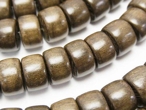 Graywood Roundel 11x11x7mm 1strand beads (aprx.15inch / 38cm)