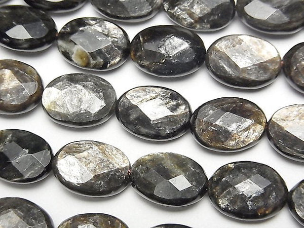 [Video]Moscovite Faceted Oval 14x10mm half or 1strand beads (aprx.15inch/36cm)