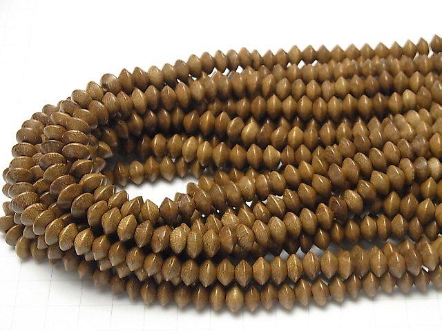 Wood Beads  Roundel 8x8x5mm 1strand beads (aprx.15inch/38cm)