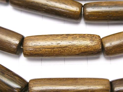 1strand $4.79! Wood Beads  Tube 32x10x10mm 1strand (aprx.15inch/38cm)