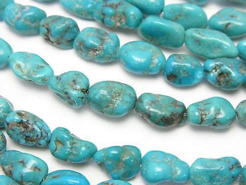 [Video]Blue Turquoise AA++ Nugget half or 1strand beads (aprx.15inch/38cm)