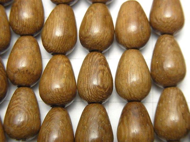 Wood Beads  Vertical Hole Drop 11x8x8mm 1strand beads (aprx.15inch/38cm)