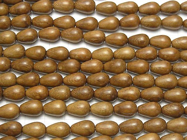 Wood Beads  Vertical Hole Drop 11x8x8mm 1strand beads (aprx.15inch/38cm)