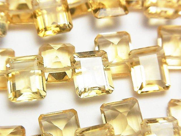[Video] High Quality Citrine AAA rectangle Faceted 10 x 8 x 5 mm 1/4 or 1strand (apr x 6 inch / 15 cm)