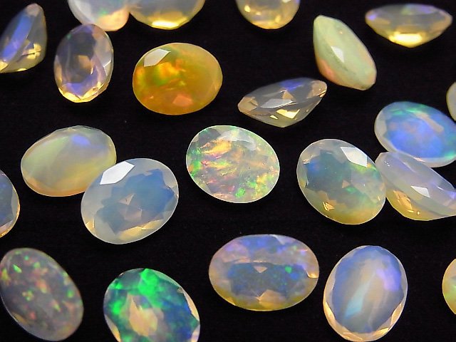 [Video] High Quality Ethiopia Opal AAA Oval Faceted 9 x 7 mm 5 pcs $49.99!